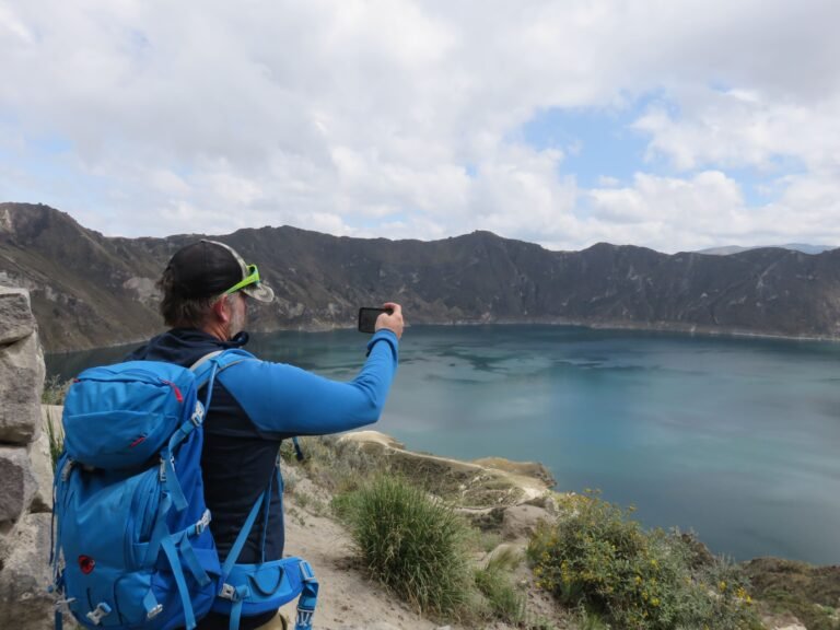Volcán Quilotoa en Ecuador